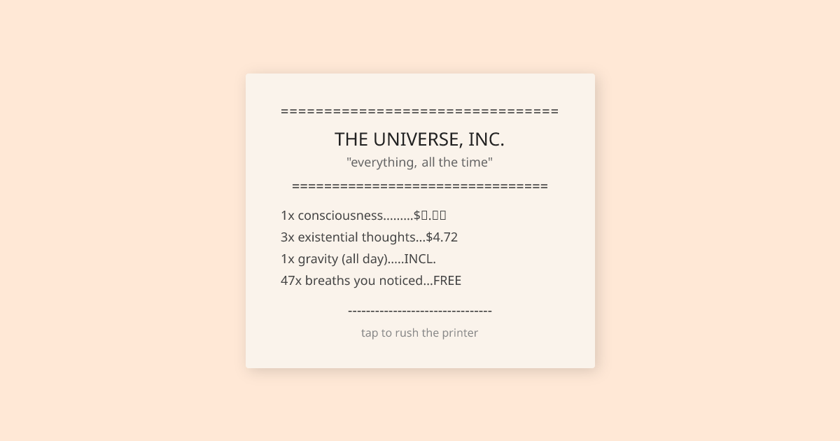 receipt